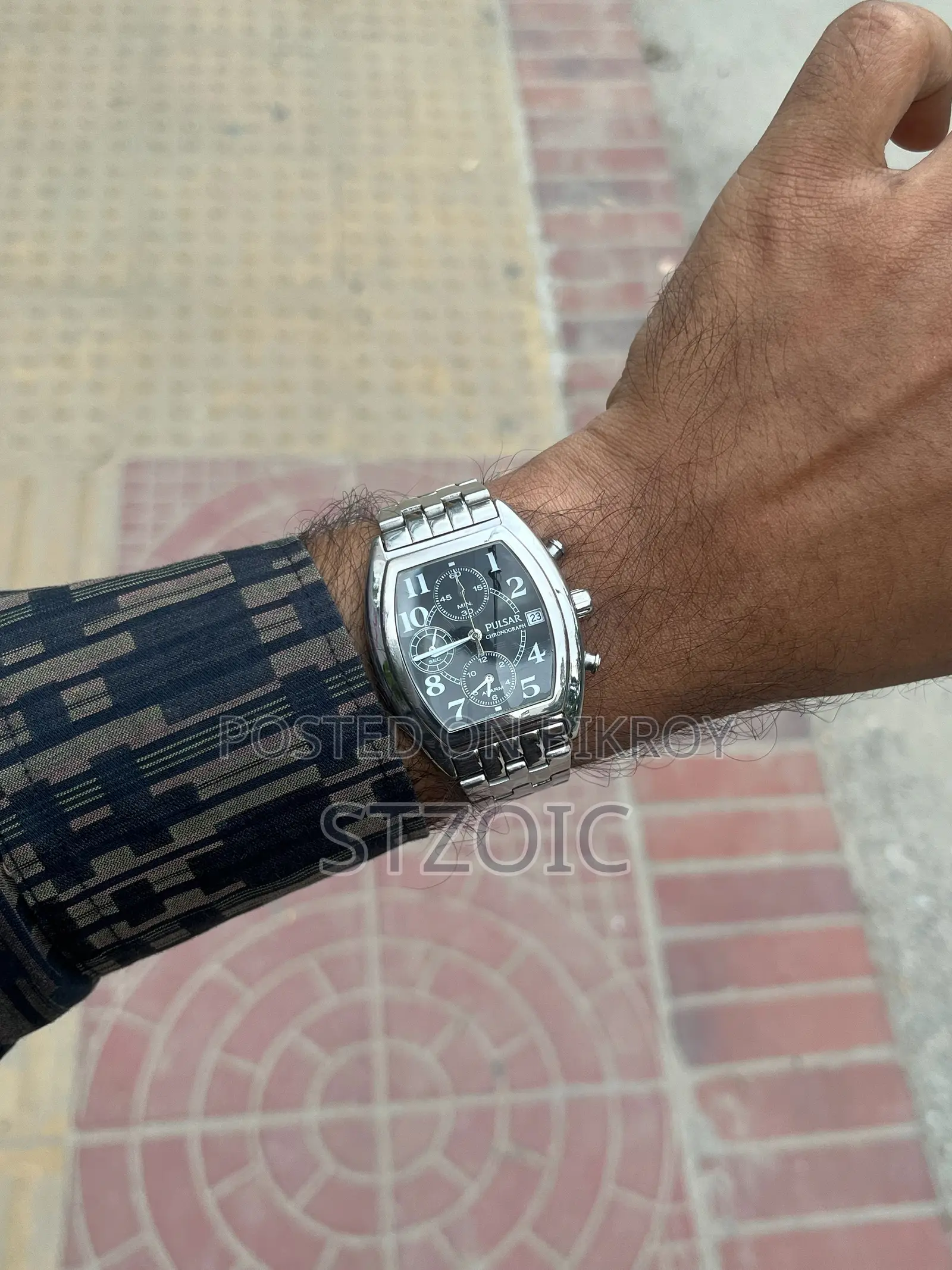 Pulsar Chronograph Seiko 7t62a Movement Watch