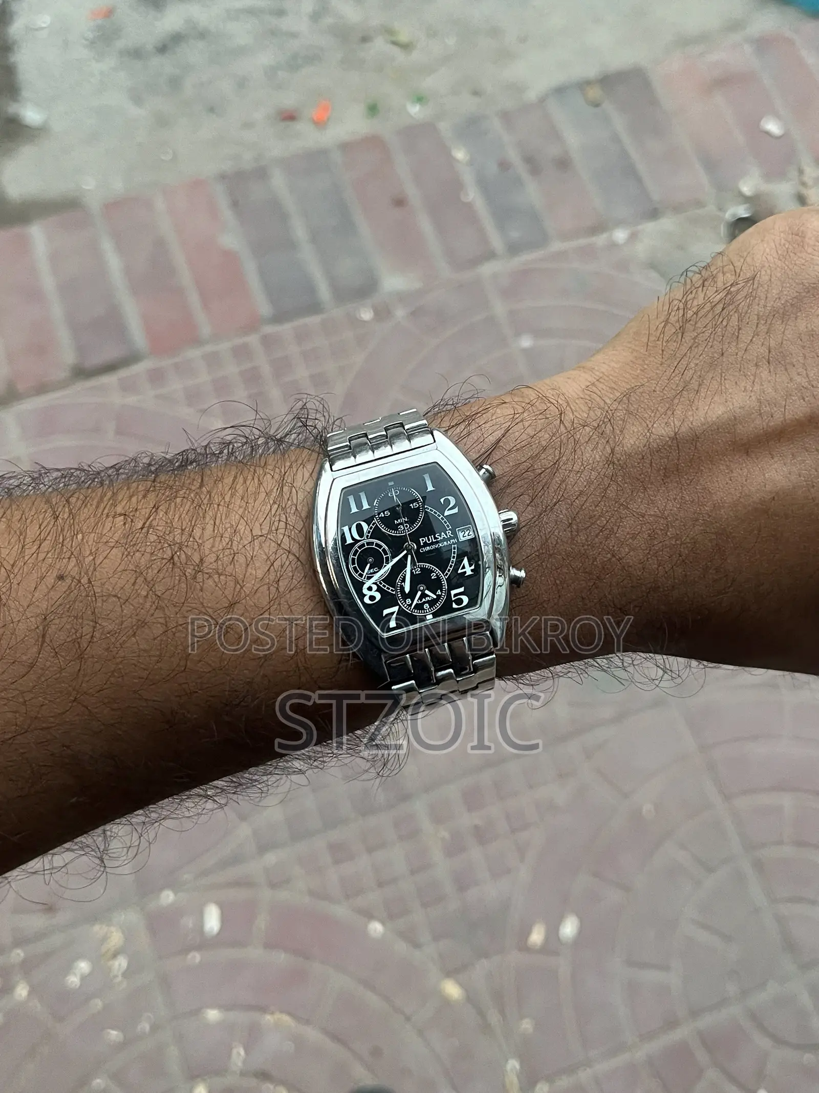 Pulsar Chronograph Seiko 7t62a Movement Watch