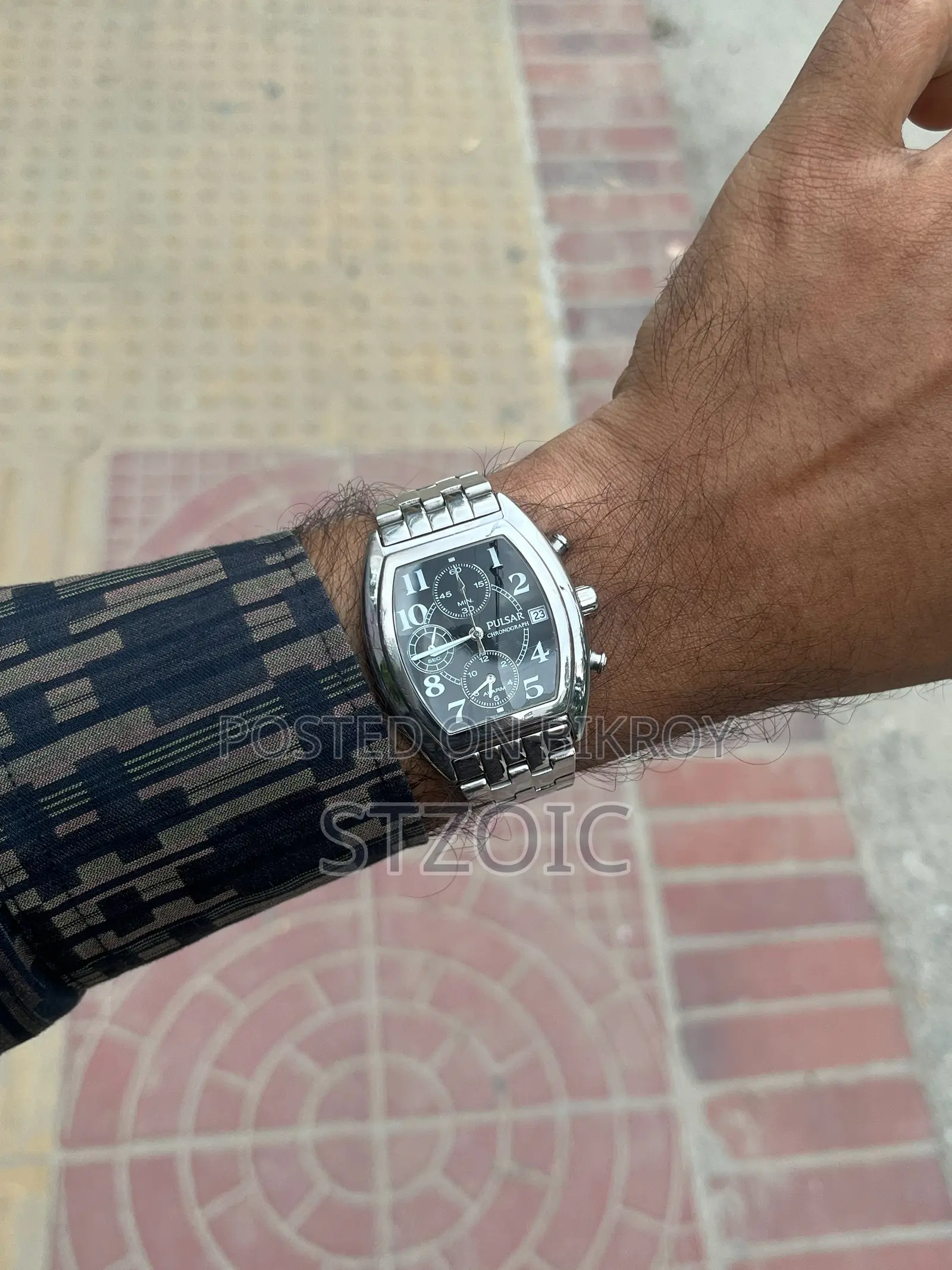 Pulsar Chronograph Seiko 7t62a Movement Watch