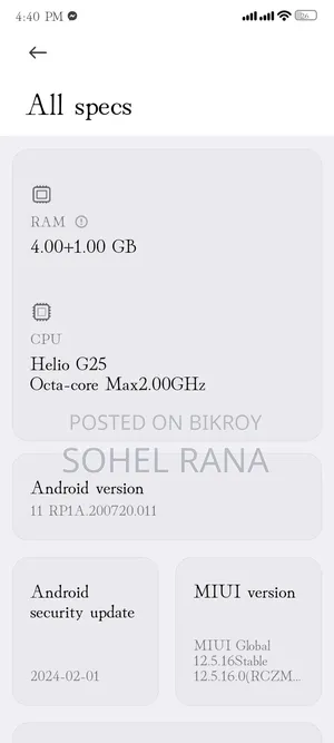 Xiaomi Redmi 10A 64 GB Purple