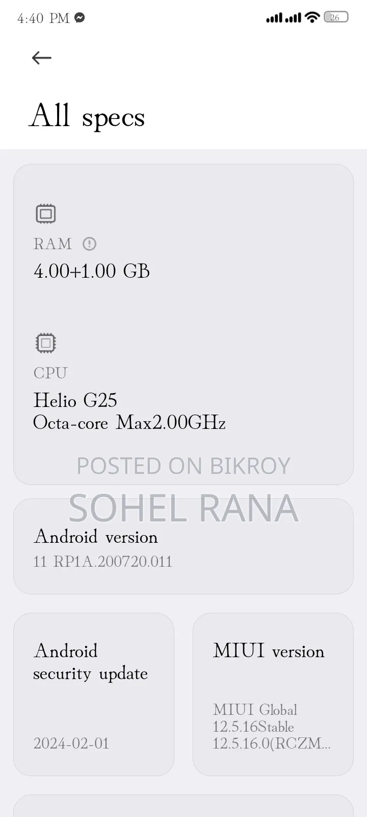 Xiaomi Redmi 10A 64 GB Purple