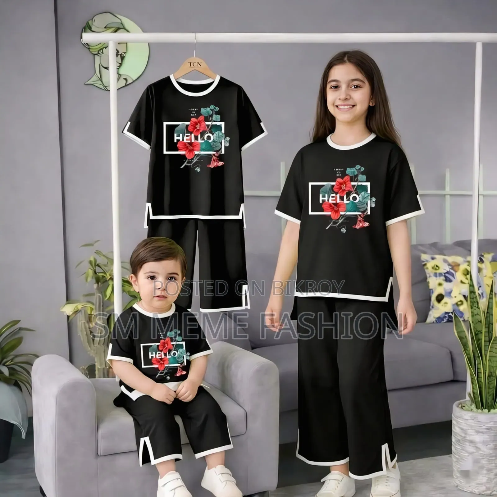 Half Sleeve T-shirt And Pant Set