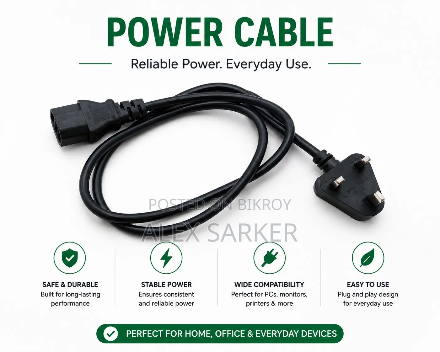 Original Ups Power Cable From Powerguard Ups