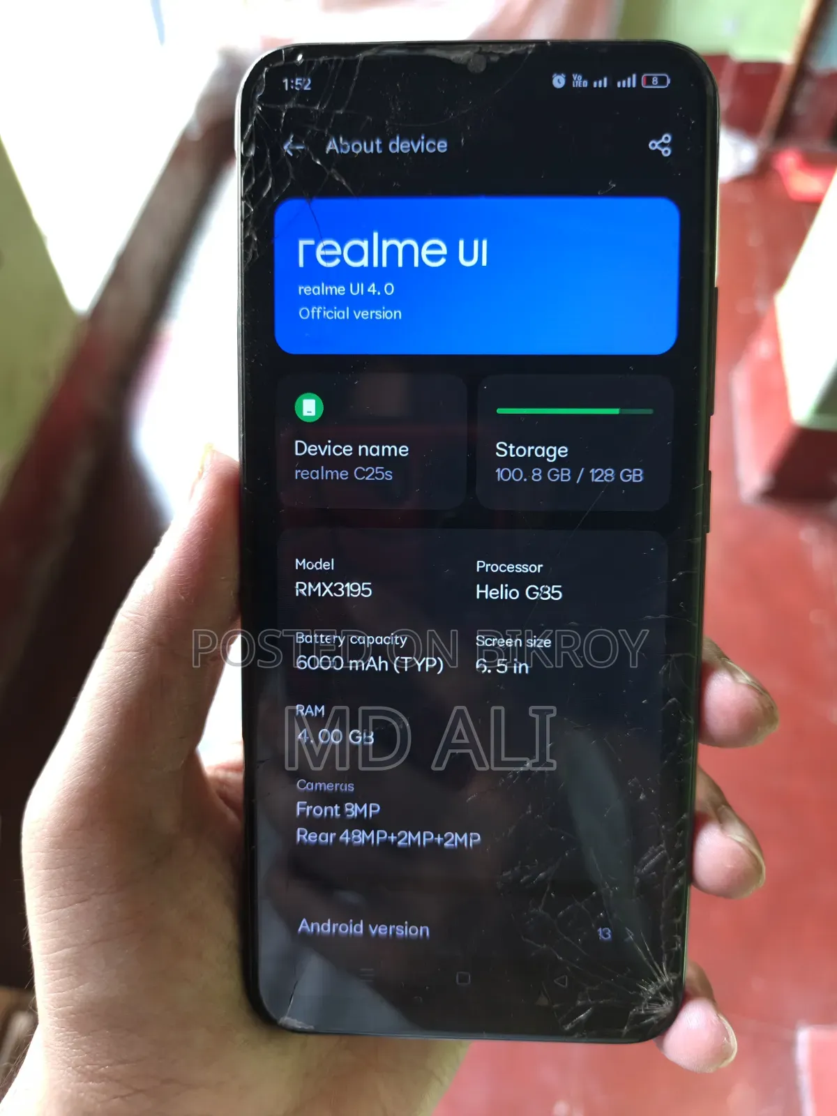 Realme C25Y 128 GB Black