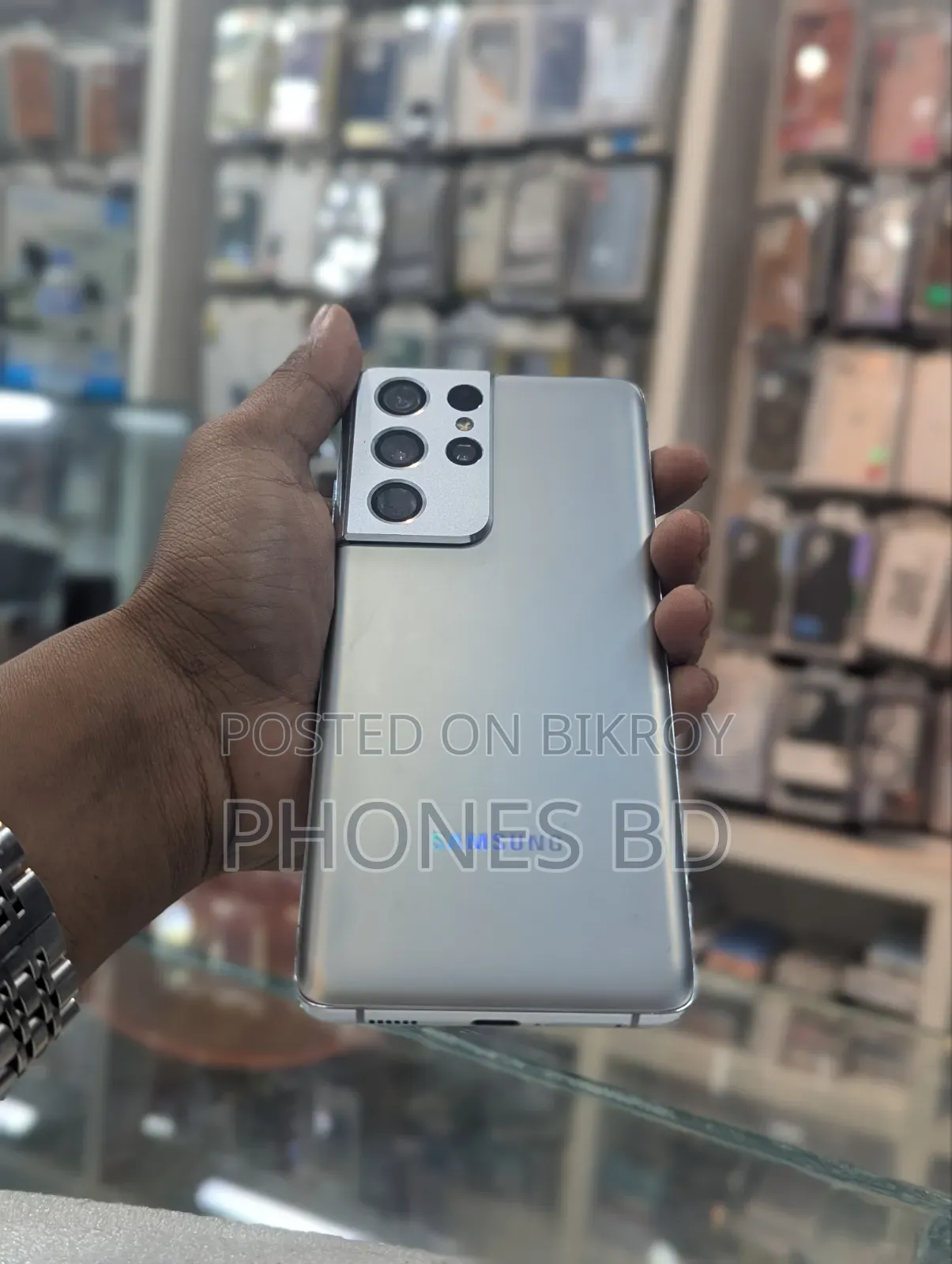 স্যামসাং গ্যালাক্সি এস২১ আল্ট্রা ৫জি ২৫৬ জিবি সিলভার