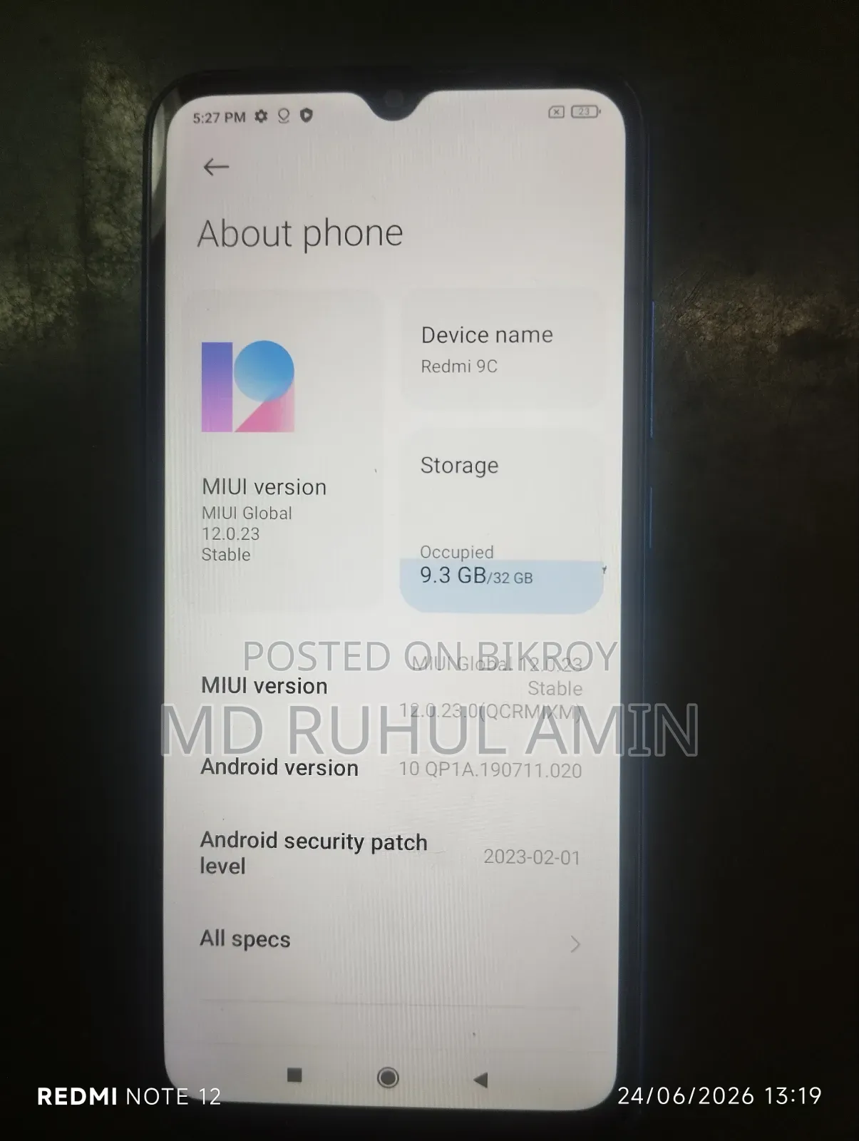 Xiaomi Redmi 9C 32 GB Red