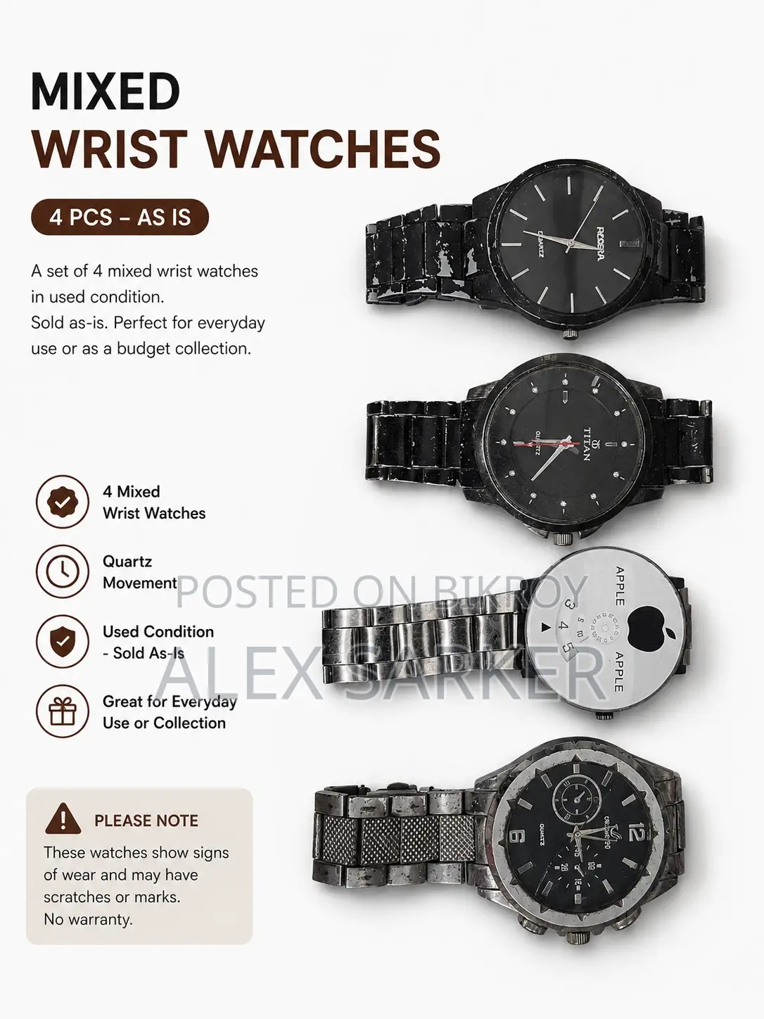 Combo Package 4 Used Watch