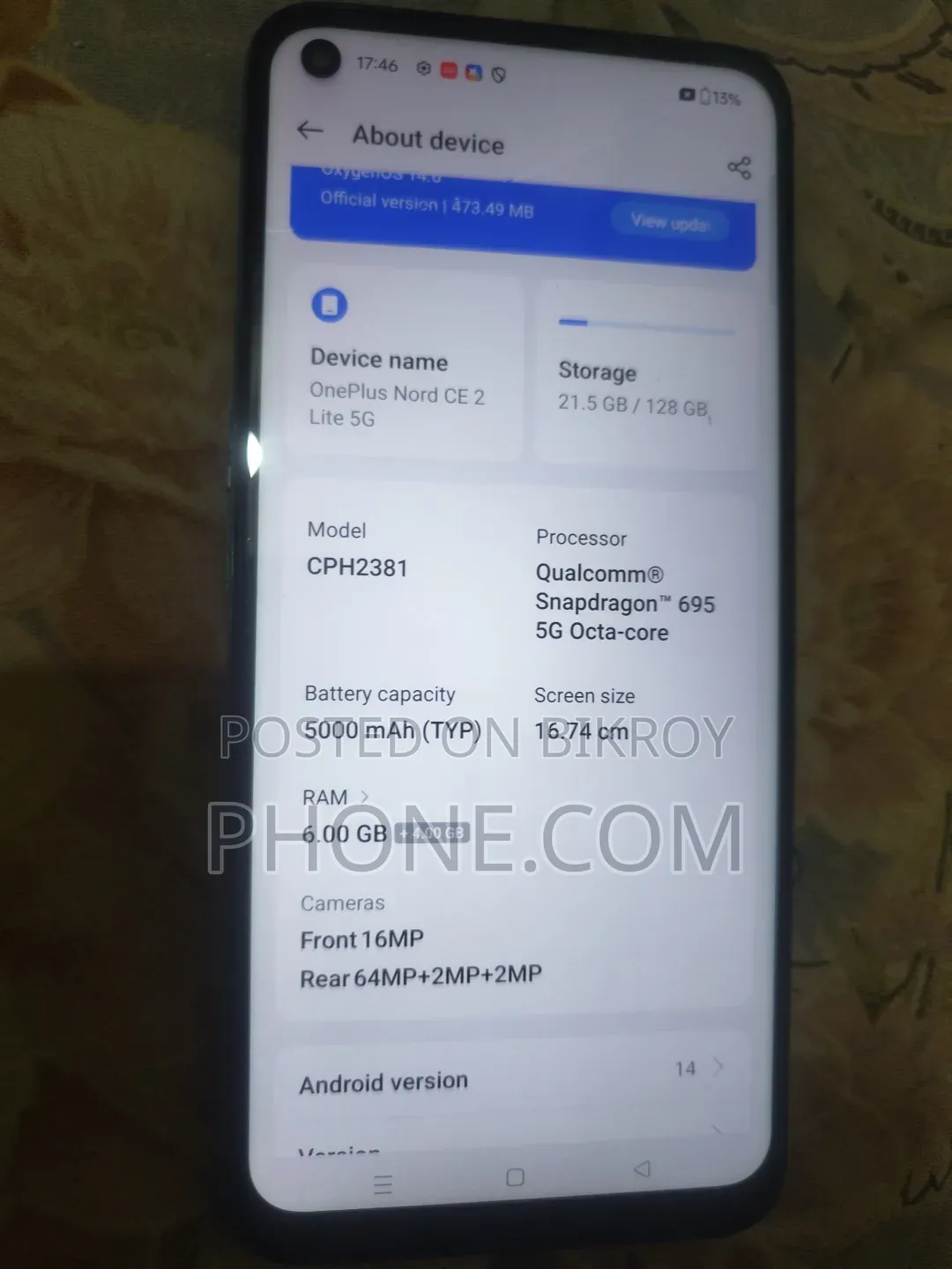 OnePlus Nord CE 2 5G 128 GB Purple