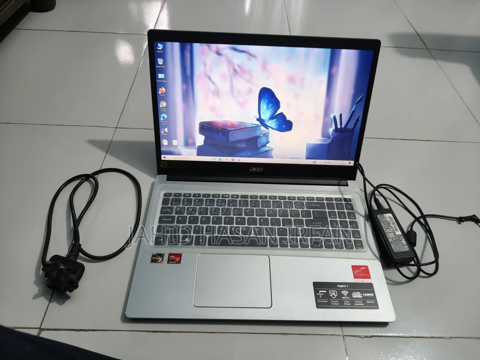 Laptop Acer Aspire 3 8GB AMD Ryzen 3 HDD+SSD 1T