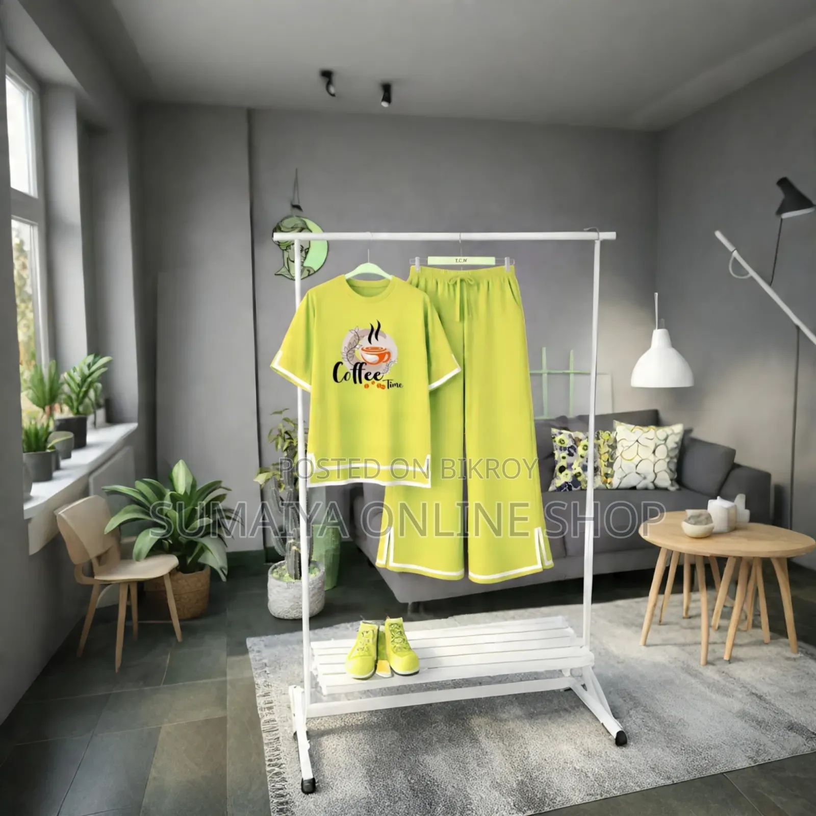 Half Sleeve T-shirt And Pant Set