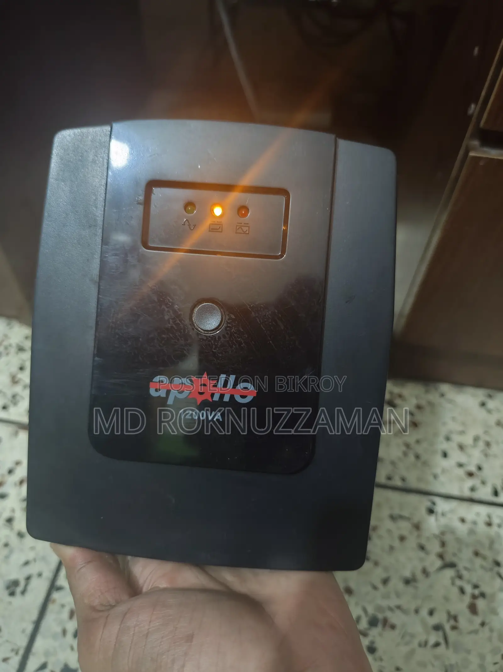 অ্যাপোলো ১১২০এফ/১১২০ ১২০০ভিএ অফলাইন ইউপিএস (জেনুইন কেনসন ব্যাটারি সহ)