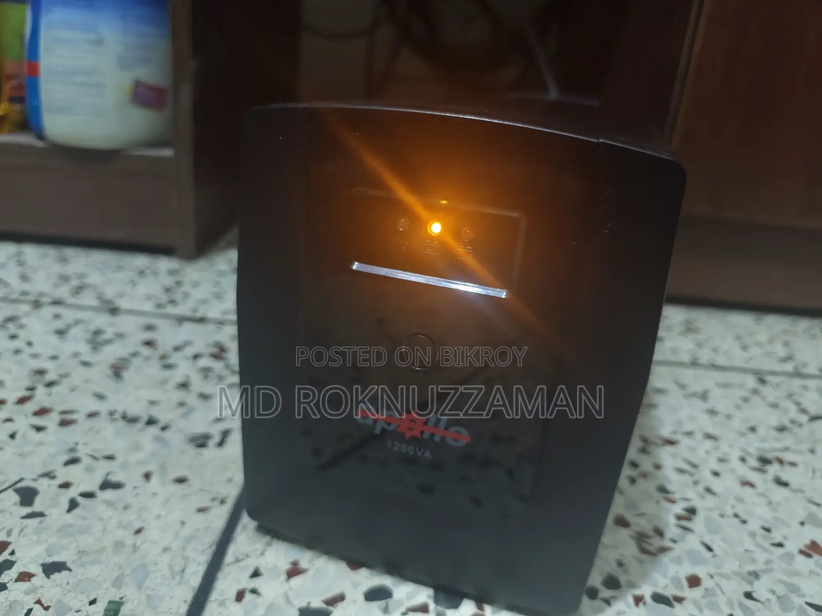 অ্যাপোলো ১১২০এফ/১১২০ ১২০০ভিএ অফলাইন ইউপিএস (জেনুইন কেনসন ব্যাটারি সহ)