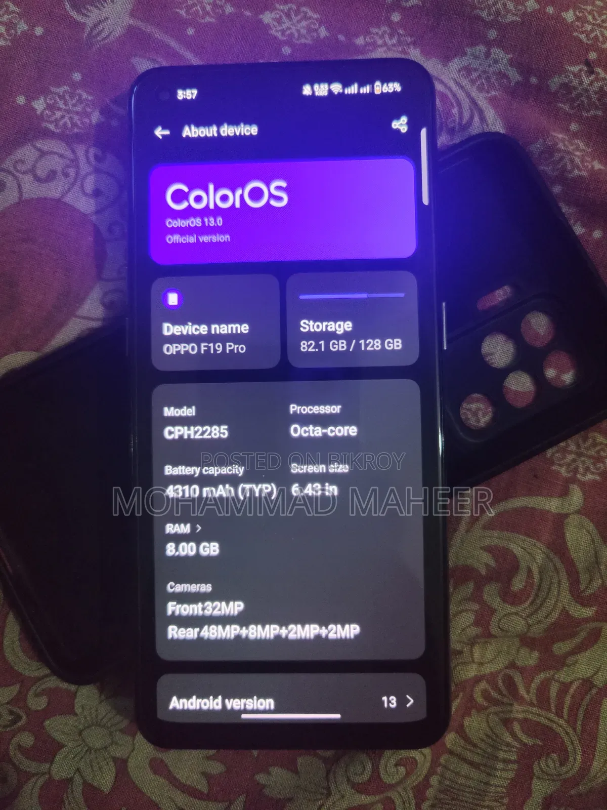 Oppo F19 Pro 128 GB Silver