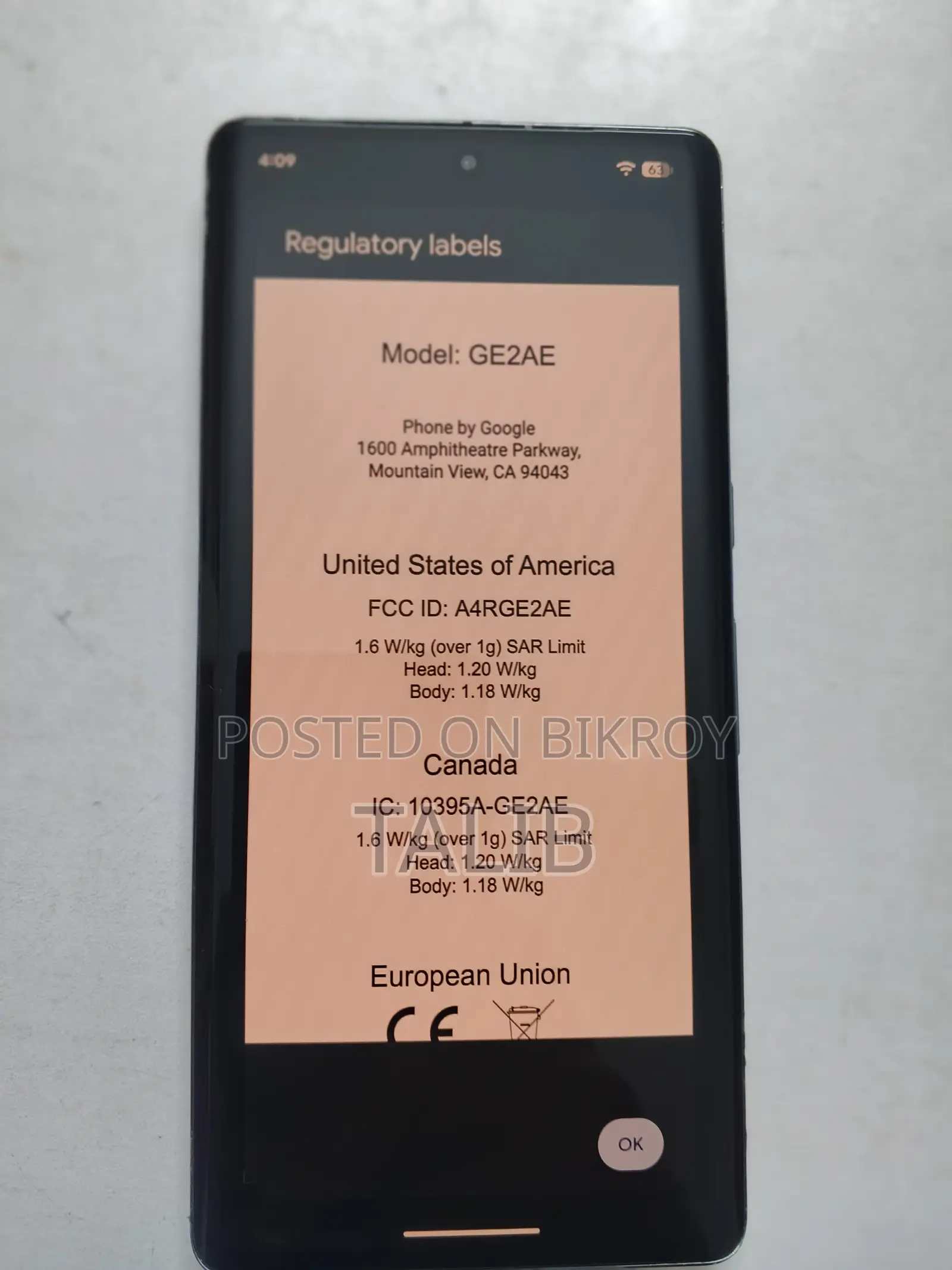 Google Pixel 7 Pro 128 GB Black