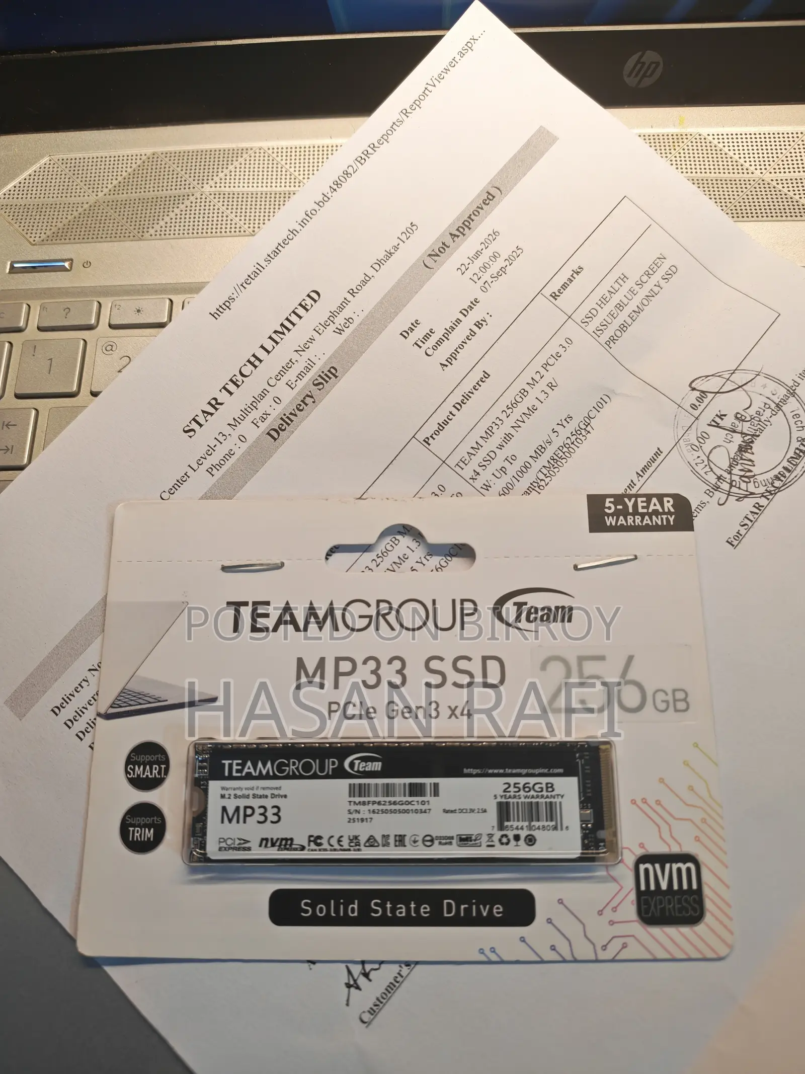 Teamgroup Mp33 256gb M.2 Nvme Pcie SSD