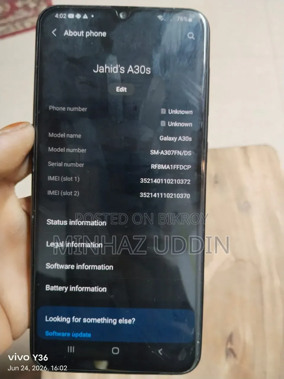 Samsung Galaxy A30s 64 GB Black