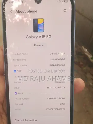 Samsung Galaxy A15 5G 128 GB Blue