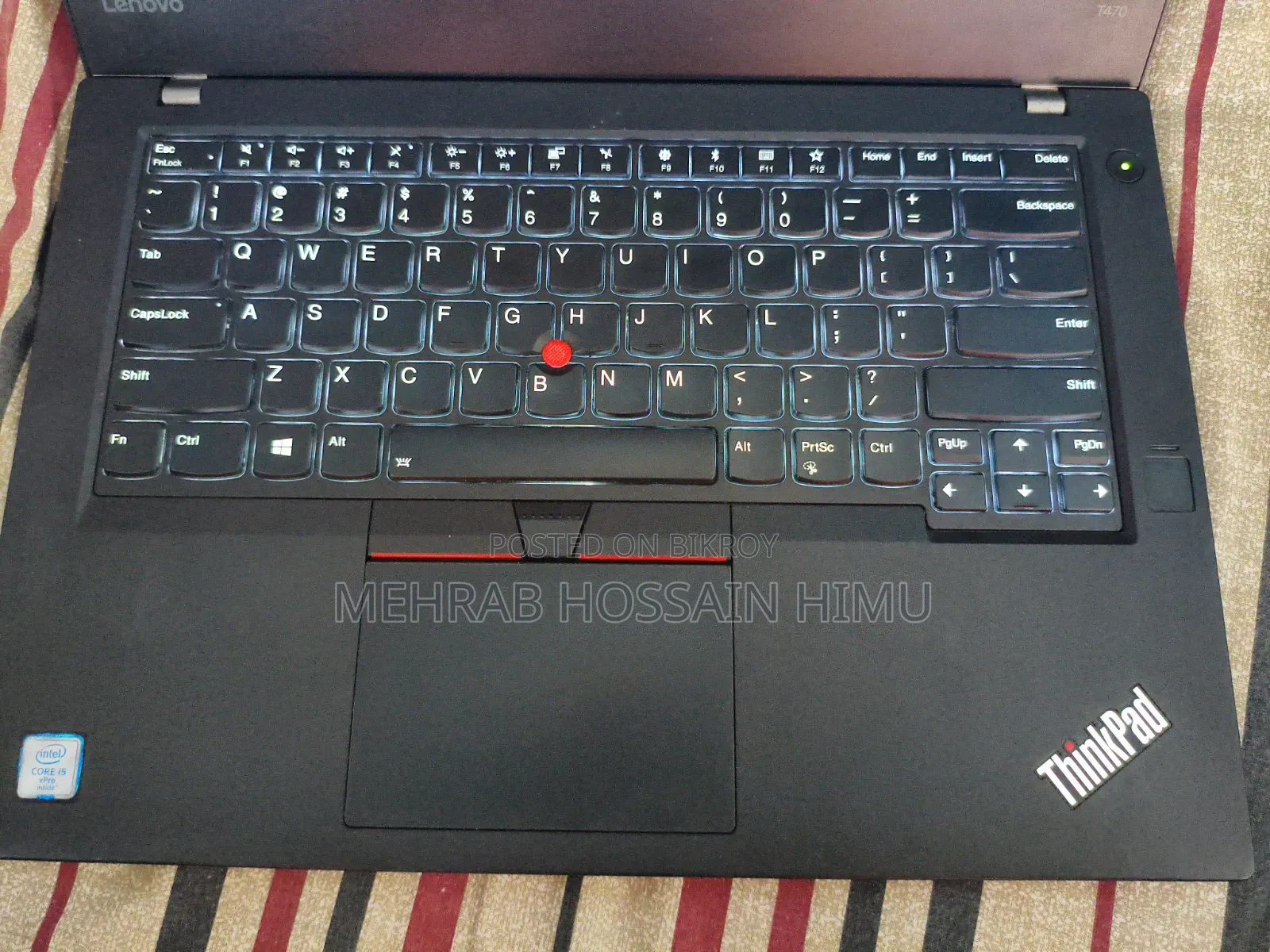 Laptop Lenovo ThinkPad T470 8GB Intel Core i5 SSD 256GB