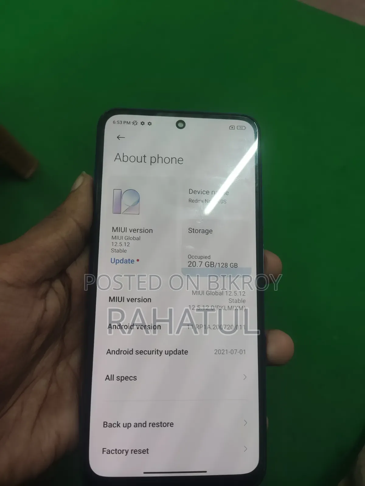 Xiaomi Redmi Note 10S 128 GB Blue