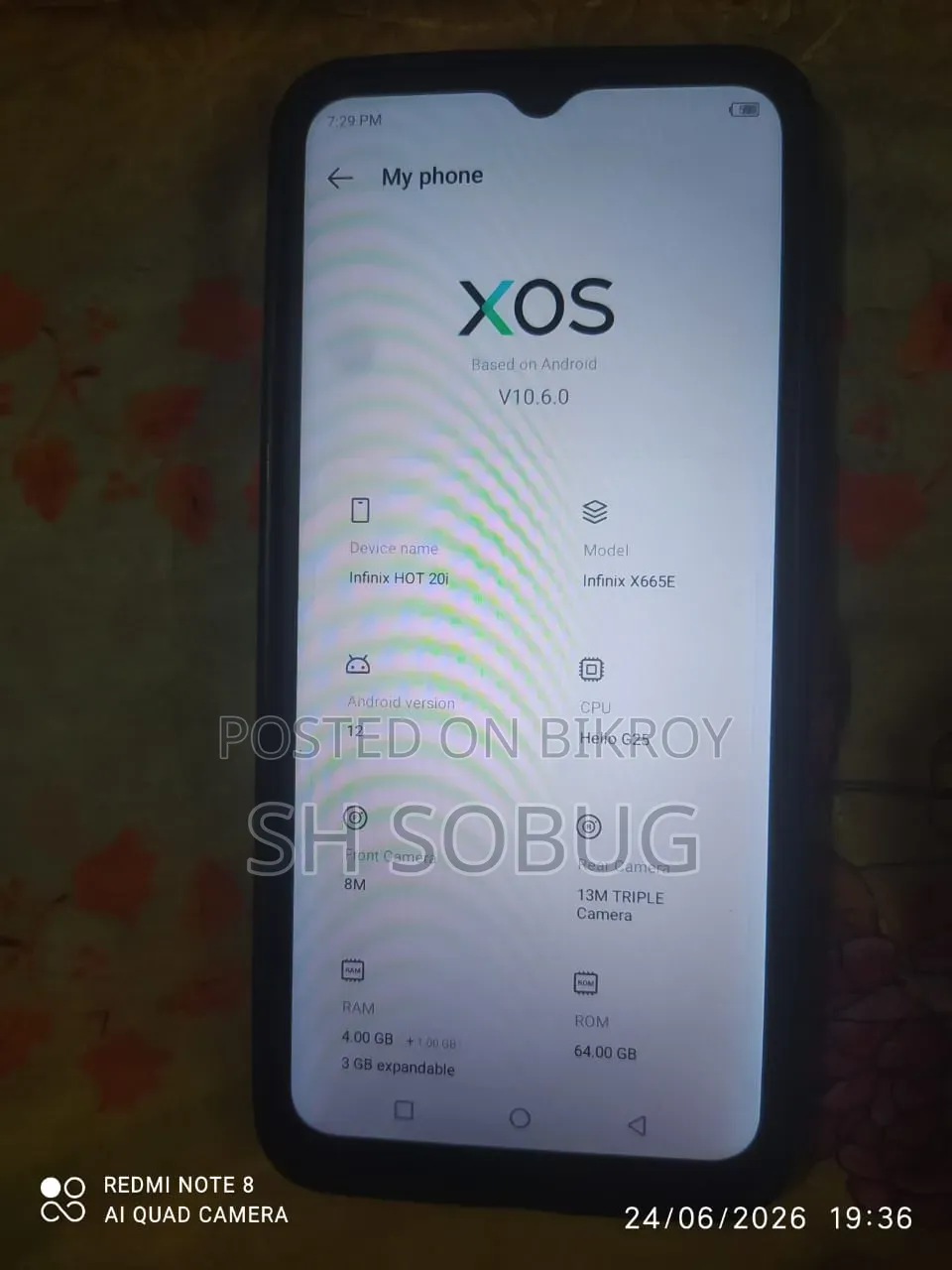 Infinix Hot 20i 64 GB Gray
