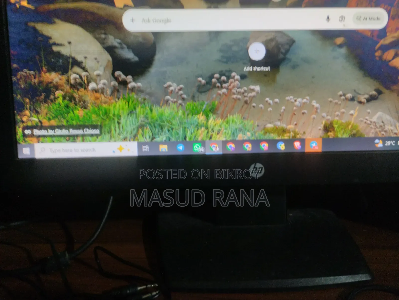 আমার এই Hp মনিটরটি বিক্রি করে দিব আগ্রহীরা যোগাযোগ করুন
