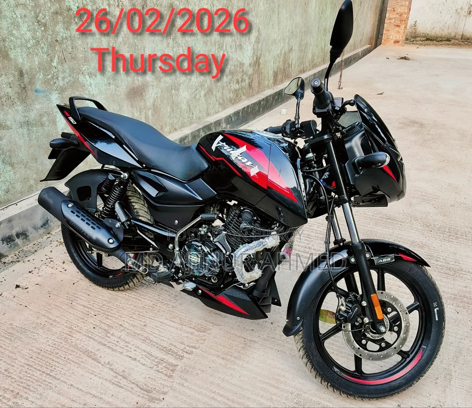 New Bajaj Pulsar 150 2026 Black