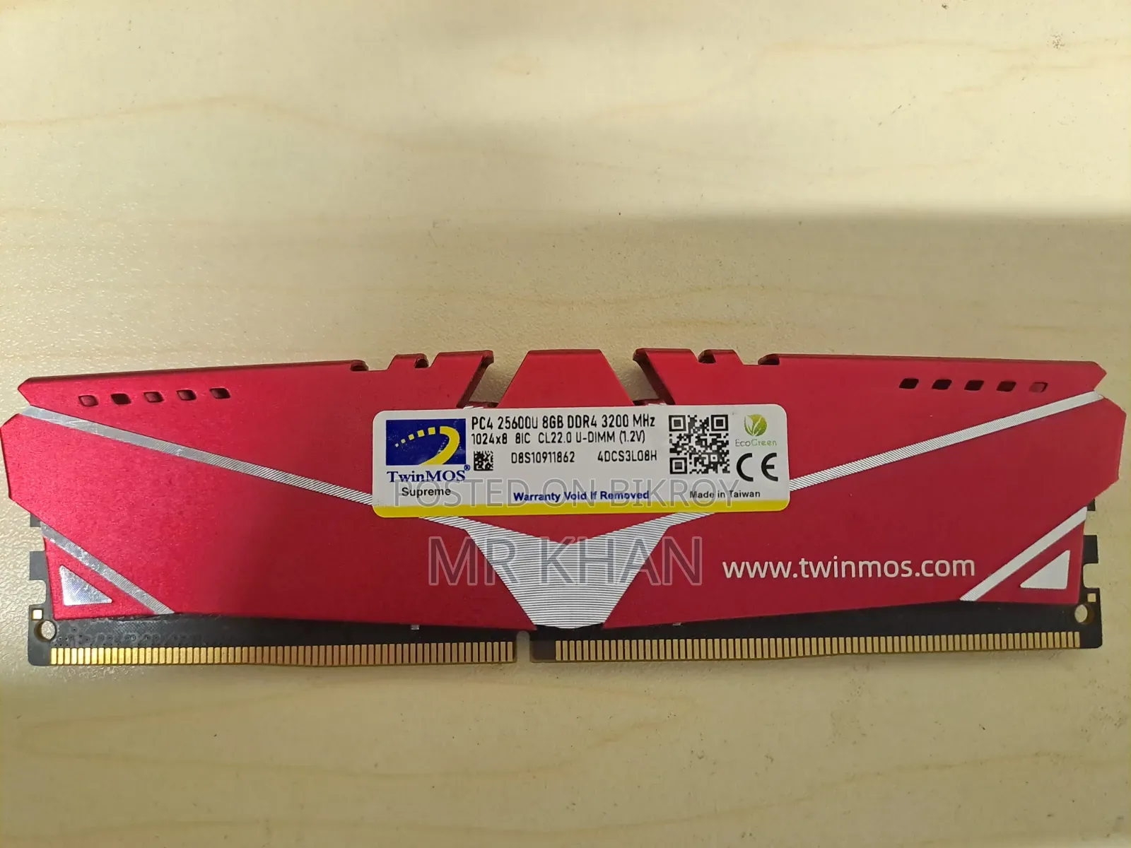 Twinmos DDR4 8GB 3200 MHz RAM