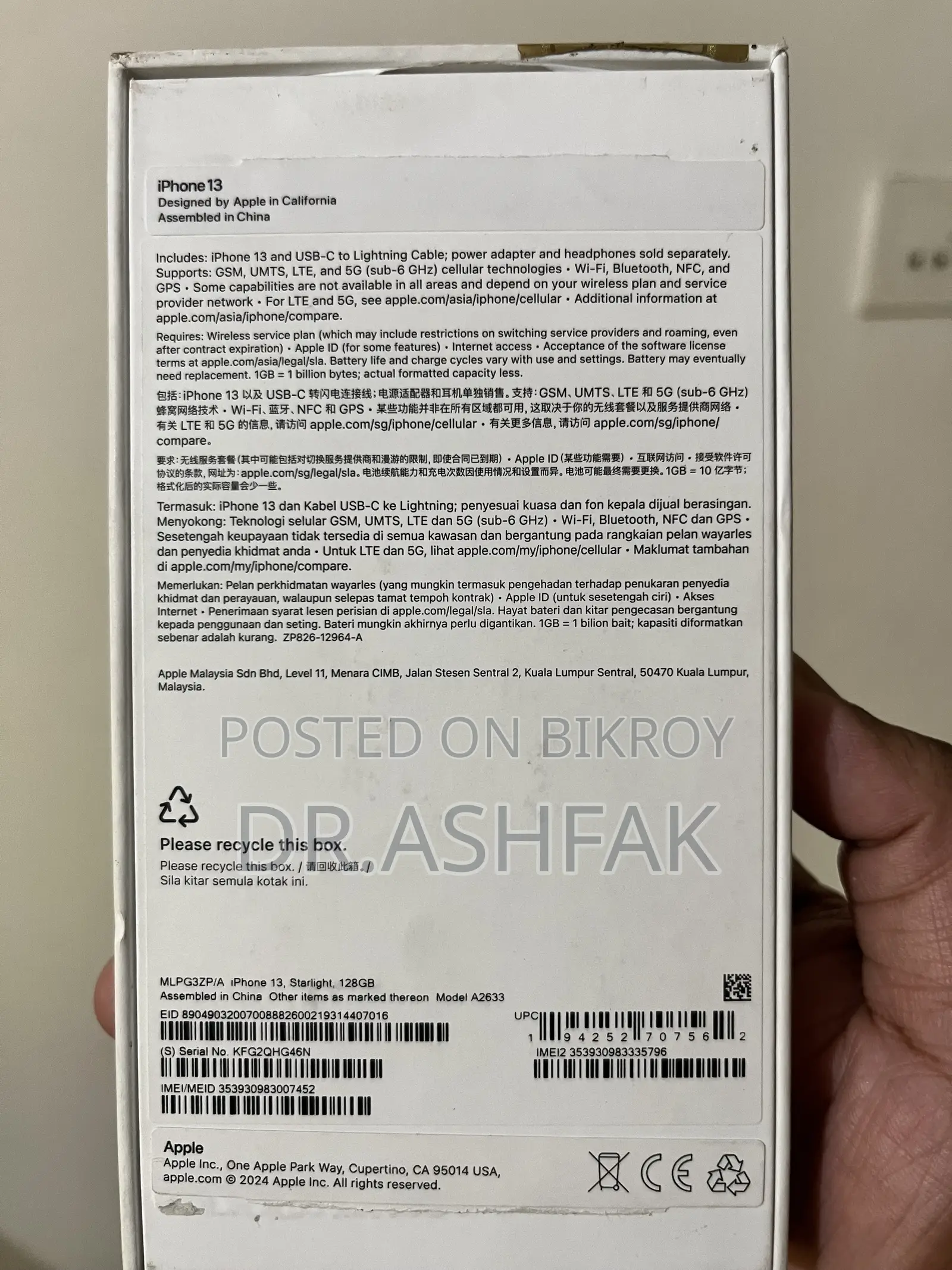 Apple iPhone 13 128 GB White