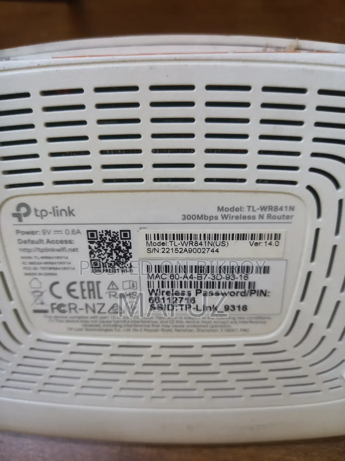Tp-Link Wireless N Router