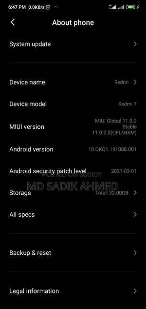Xiaomi Redmi 7 32 GB Black