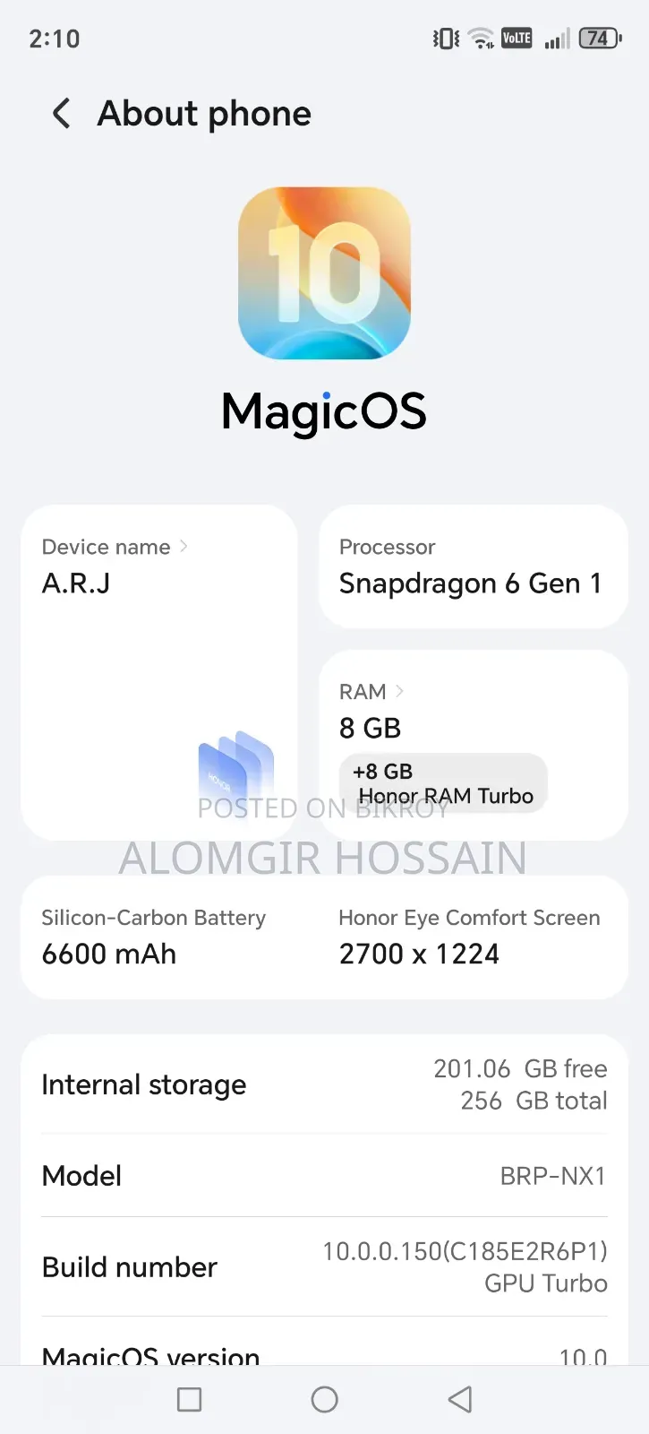 Honor X9c 256 GB