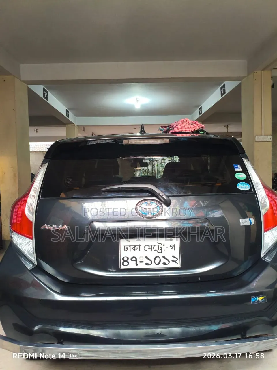 Toyota Aqua 2016 Black