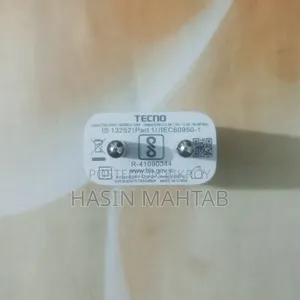 Tecno 18 Watt Charger With Original Cable