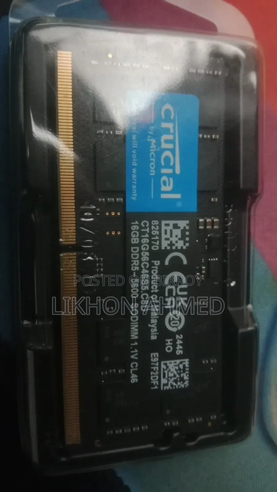 16GB DDR5 5600MHz CL46