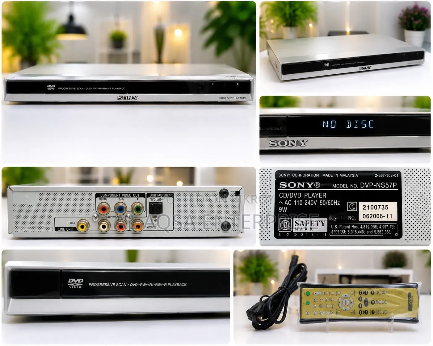Sony DVD Player DVP-Ns57p With Remote