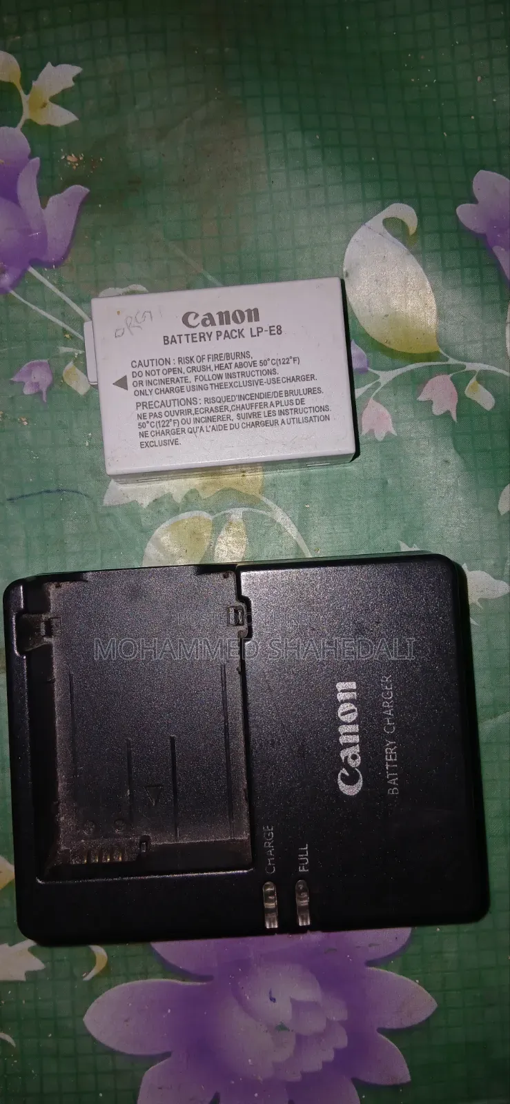 Battery and Charger for Canon 600D