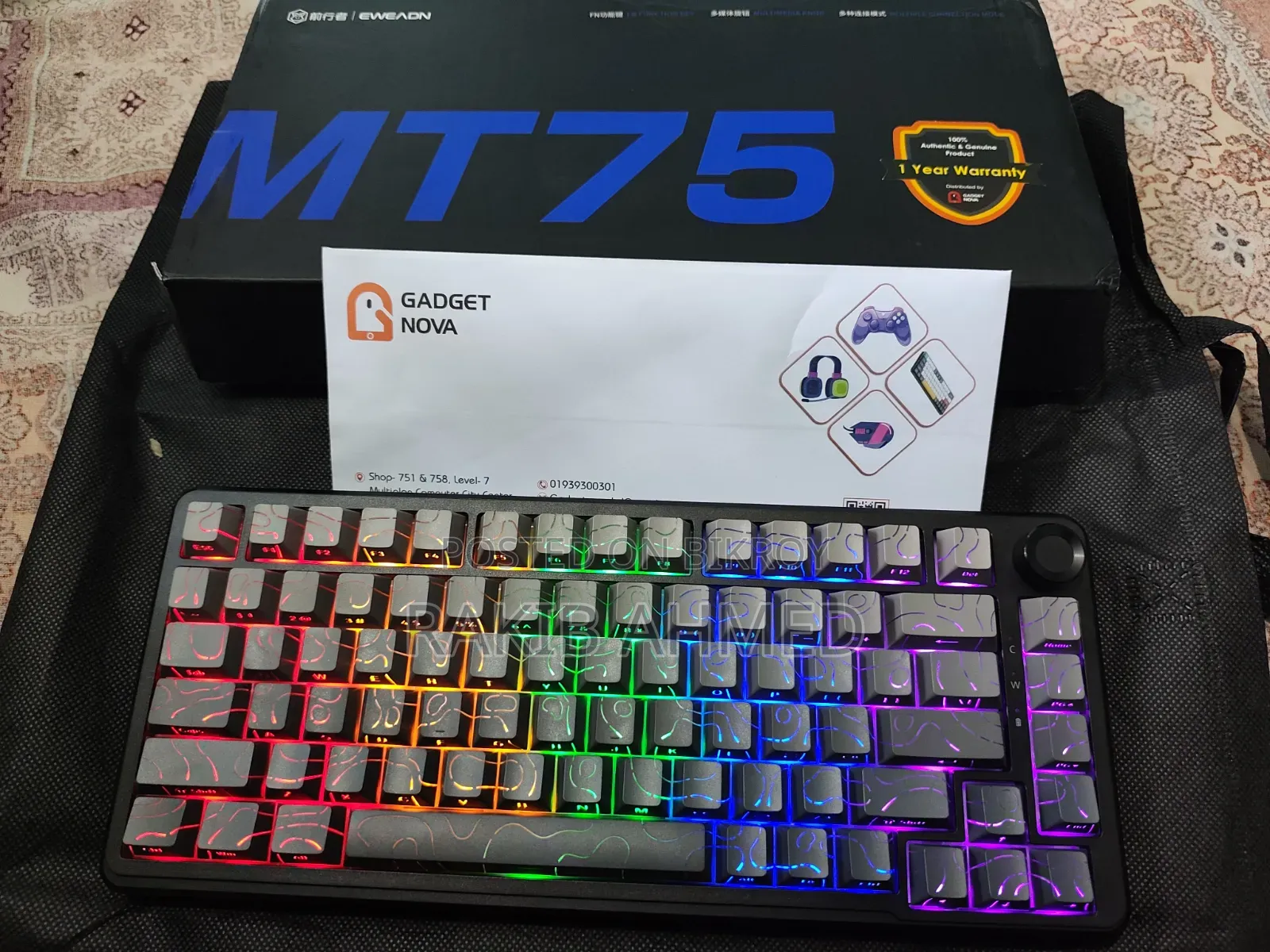Eweadn Mt75 Tri-Mode Mechanical Keyboard