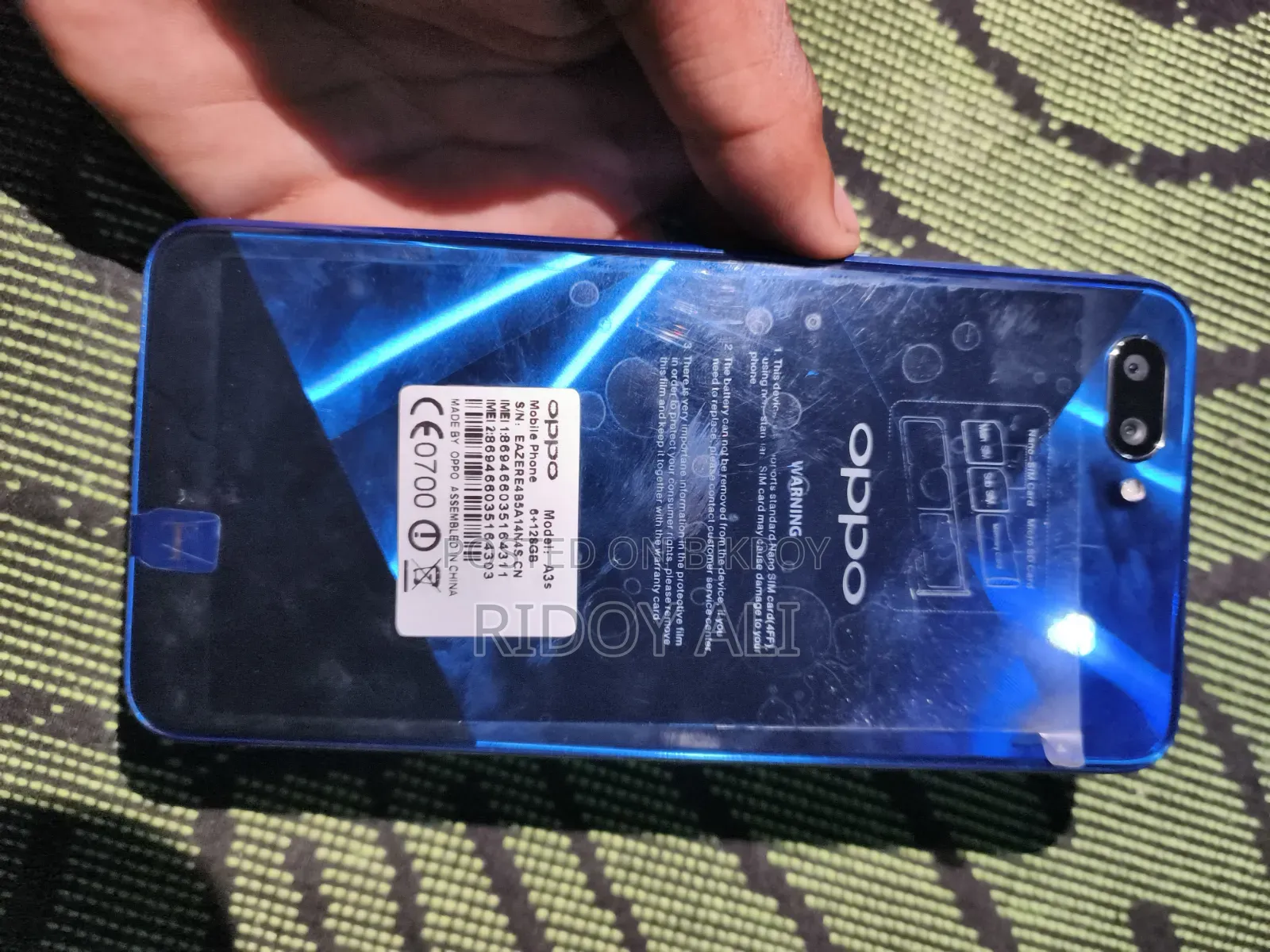 Oppo A3s 256 GB Blue