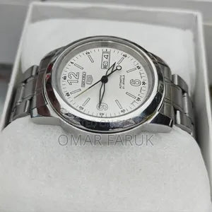 Seiko 5 Automatic 21 Jewels White Dial Men's Watch (Made in Japan)