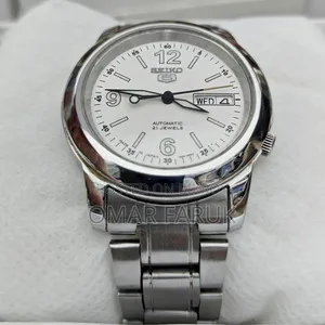 Seiko 5 Automatic 21 Jewels White Dial Men's Watch (Made in Japan)