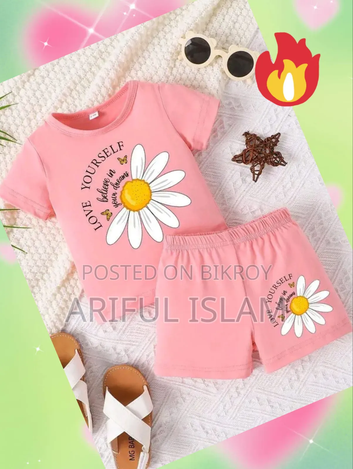 T-shirt and pants for little ones