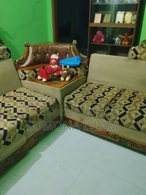 Sofa 3+2+1 Corner Teak Wood