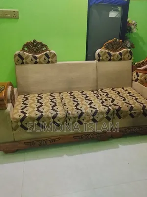 Sofa 3+2+1 Corner Teak Wood