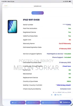 Apple iPad (2025) 64 GB Silver
