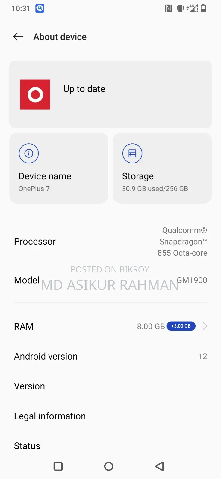 OnePlus 7 256 GB Black