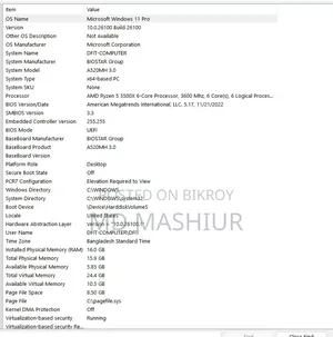 Desktop Computer 16GB AMD Ryzen 5 SSHD+SSD 256GB