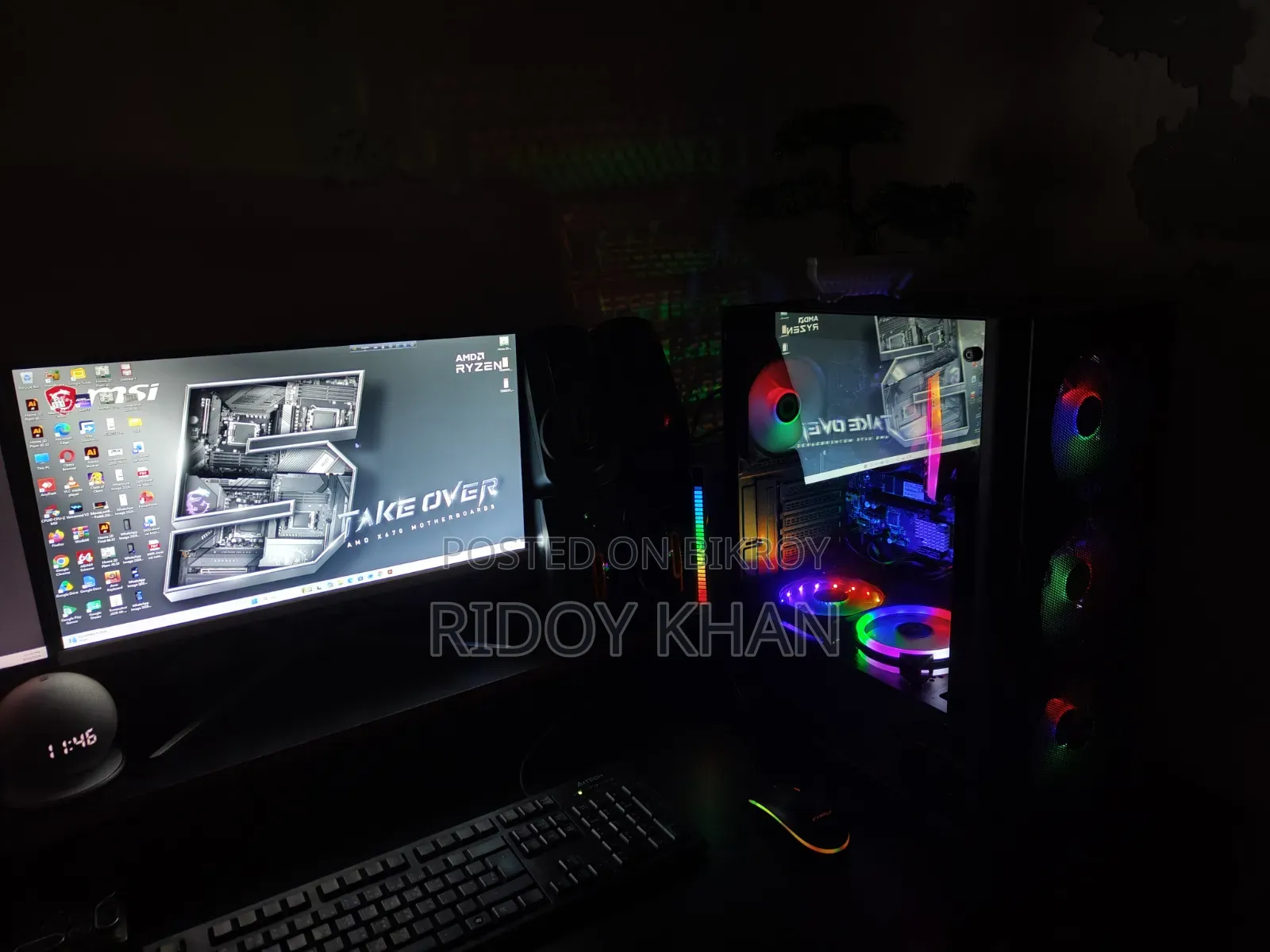Desktop Computer 16GB AMD Ryzen 3 HDD+SSD 256GB