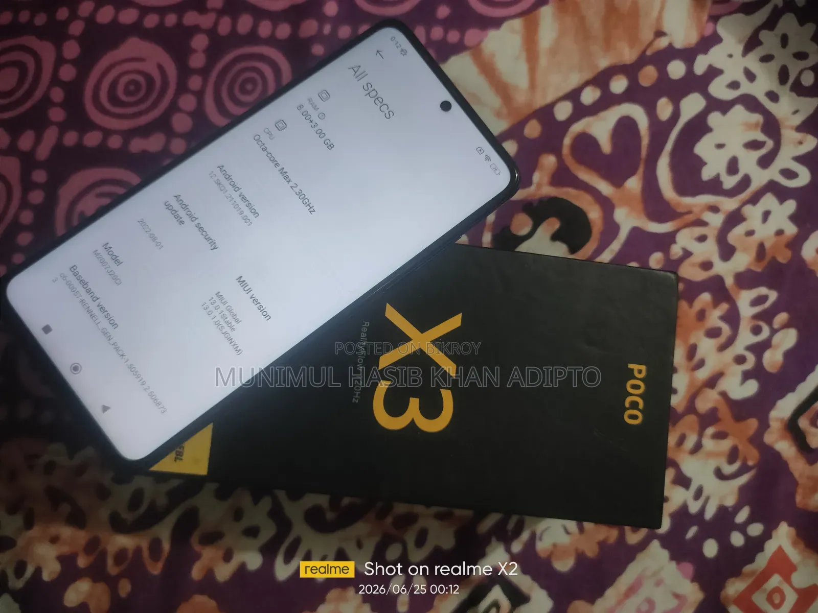 Xiaomi Poco X3 128 GB Blue