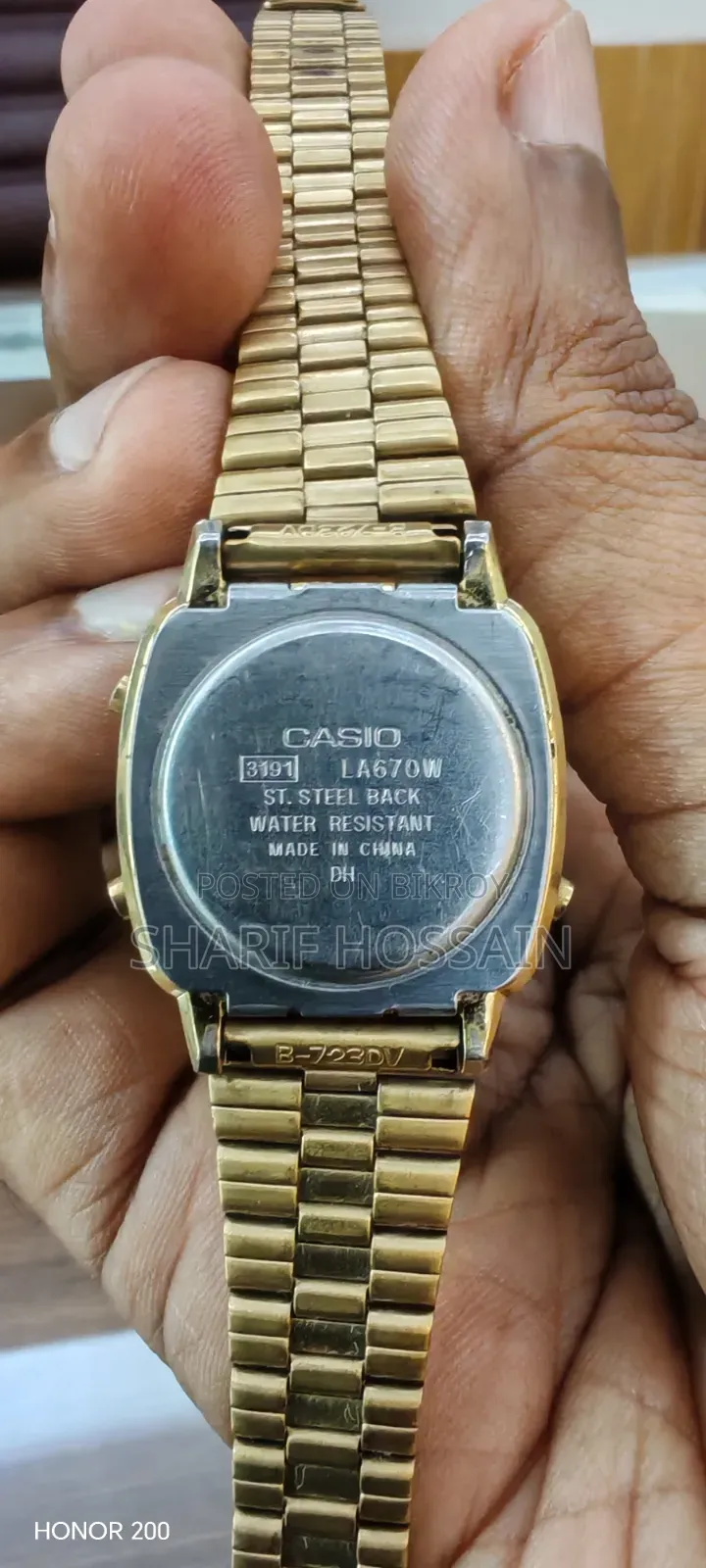 Casio Vintage La670w Gold Ladies Digital Watch