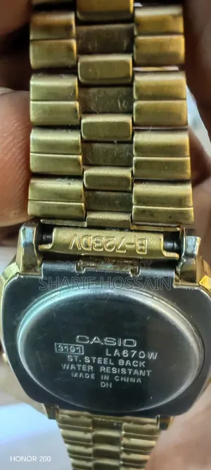 Casio Vintage La670w Gold Ladies Digital Watch